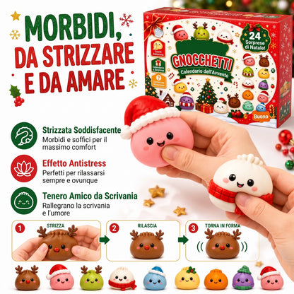 Calendario dell'Avvento 2026: 24 Squishy Raviolini