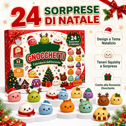 Calendario dell'Avvento 2026: 24 Squishy Raviolini